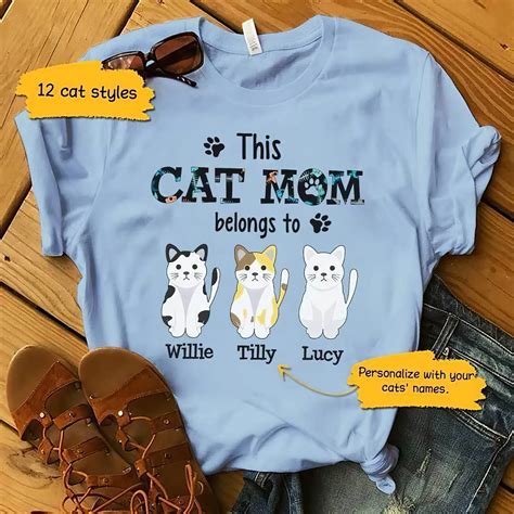 Custom Cat Mom Shirt - Purrrfect Gift for Feline Lovers!